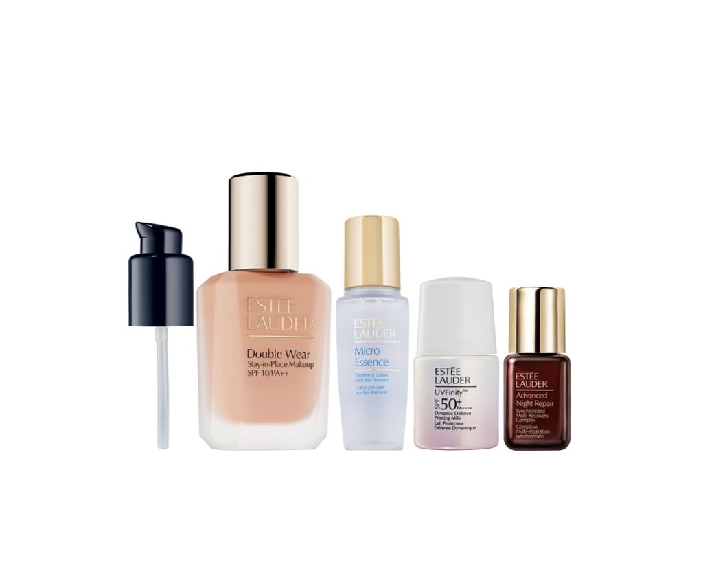 Double Wear Stay-In-Place Foundation SPF 10/PA++30ml Set - 1W1